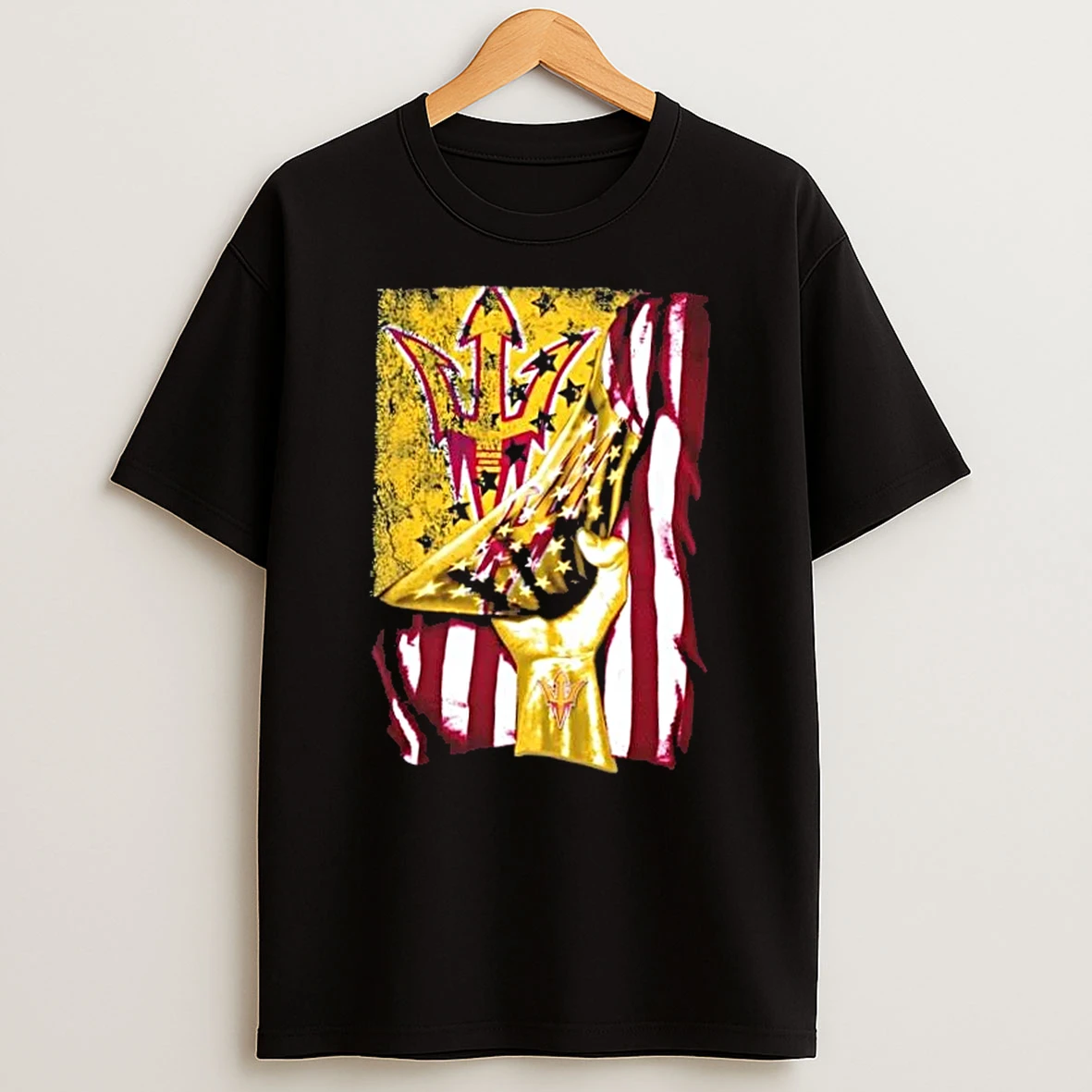 Revealing The Glory Arizona State Sun Devils X Usa Flag T Shirt