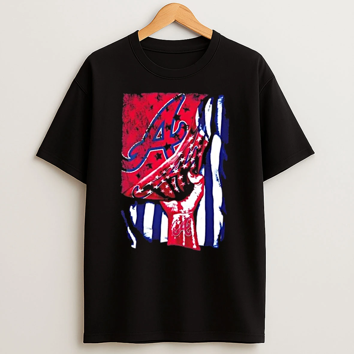 Revealing The Glory Atlanta Braves X Usa Flag T Shirt