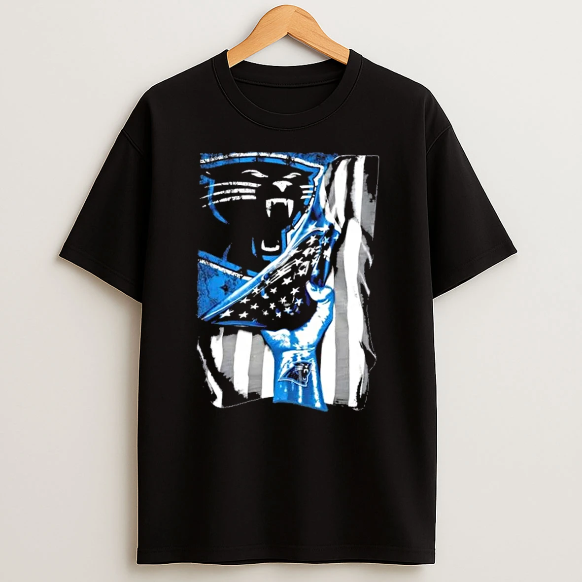 Revealing The Glory Carolina Panthers X Usa Flag T Shirt