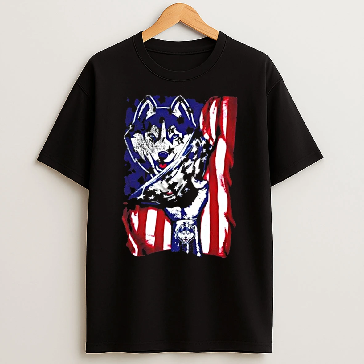 Revealing The Glory Connecticut Huskies X Usa Flag T Shirt