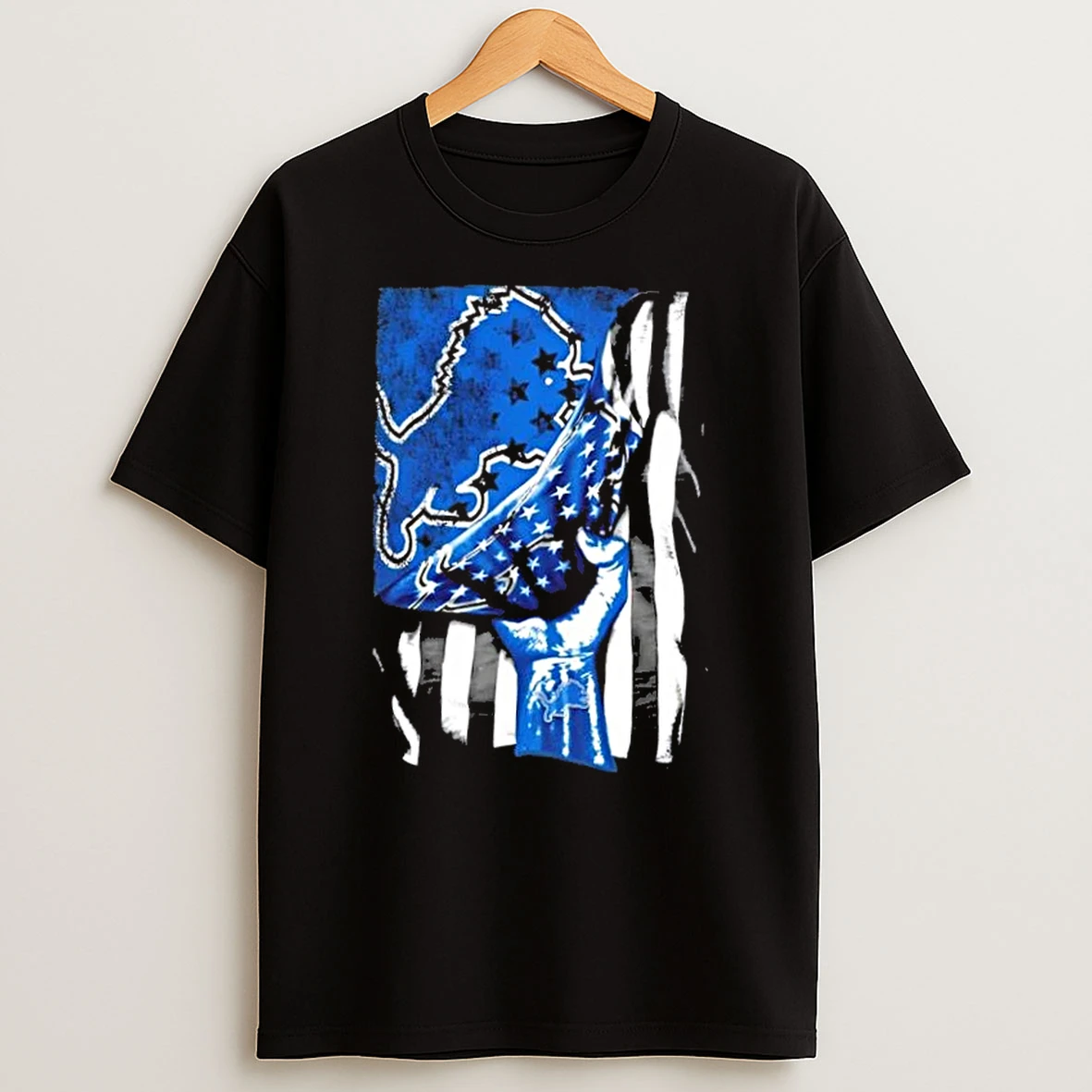 Revealing The Glory Detroit Lions X Usa Flag T Shirt