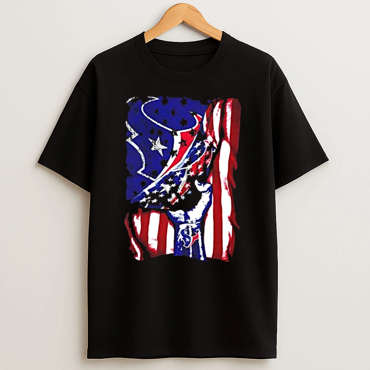 Revealing The Glory Houston Texans X Usa Flag T Shirt