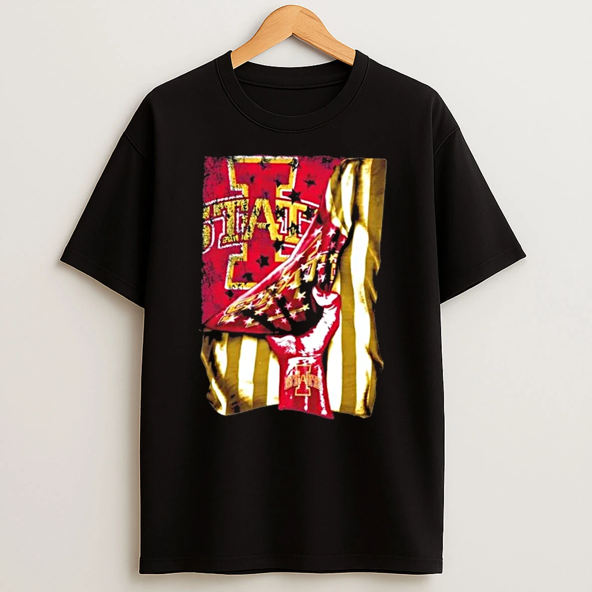 Revealing The Glory Iowa State Cyclones X Usa Flag T Shirt