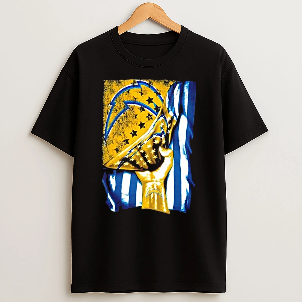 Revealing The Glory Los Angeles Chargers X Usa Flag T Shirt