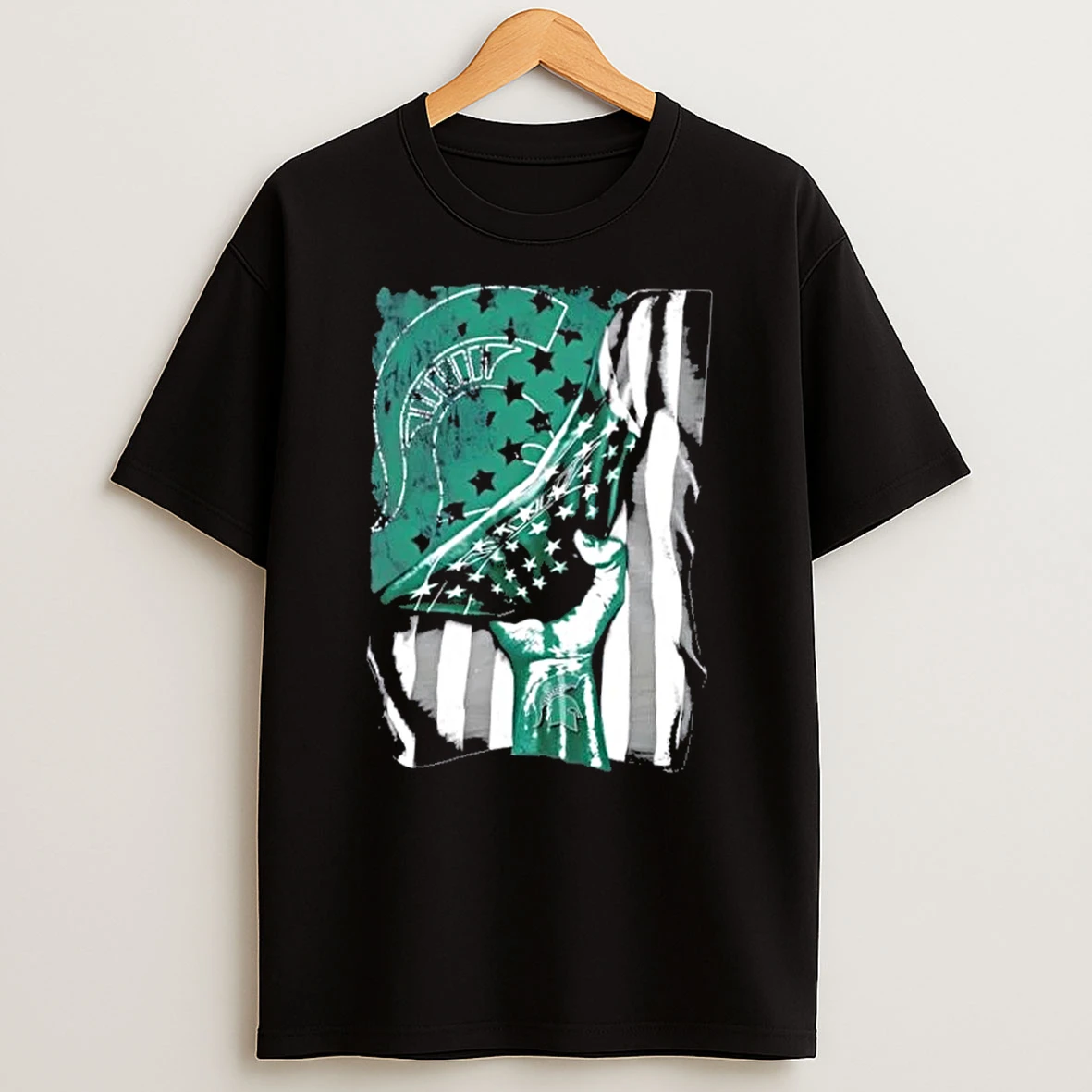 Revealing The Glory Michigan State Spartans X Usa Flag T Shirt