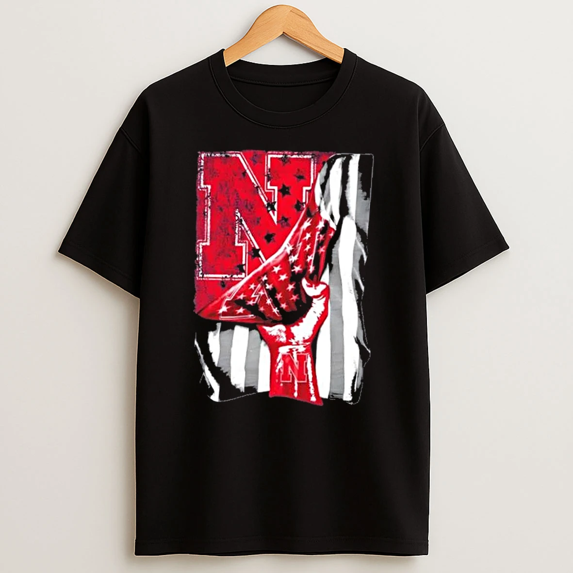 Revealing The Glory Nebraska Cornhuskers X Usa Flag T Shirt