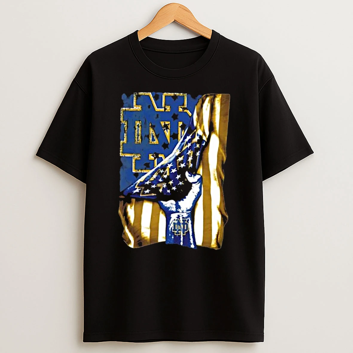 Revealing The Glory Notre Dame Fighting Irish X Usa Flag T Shirt
