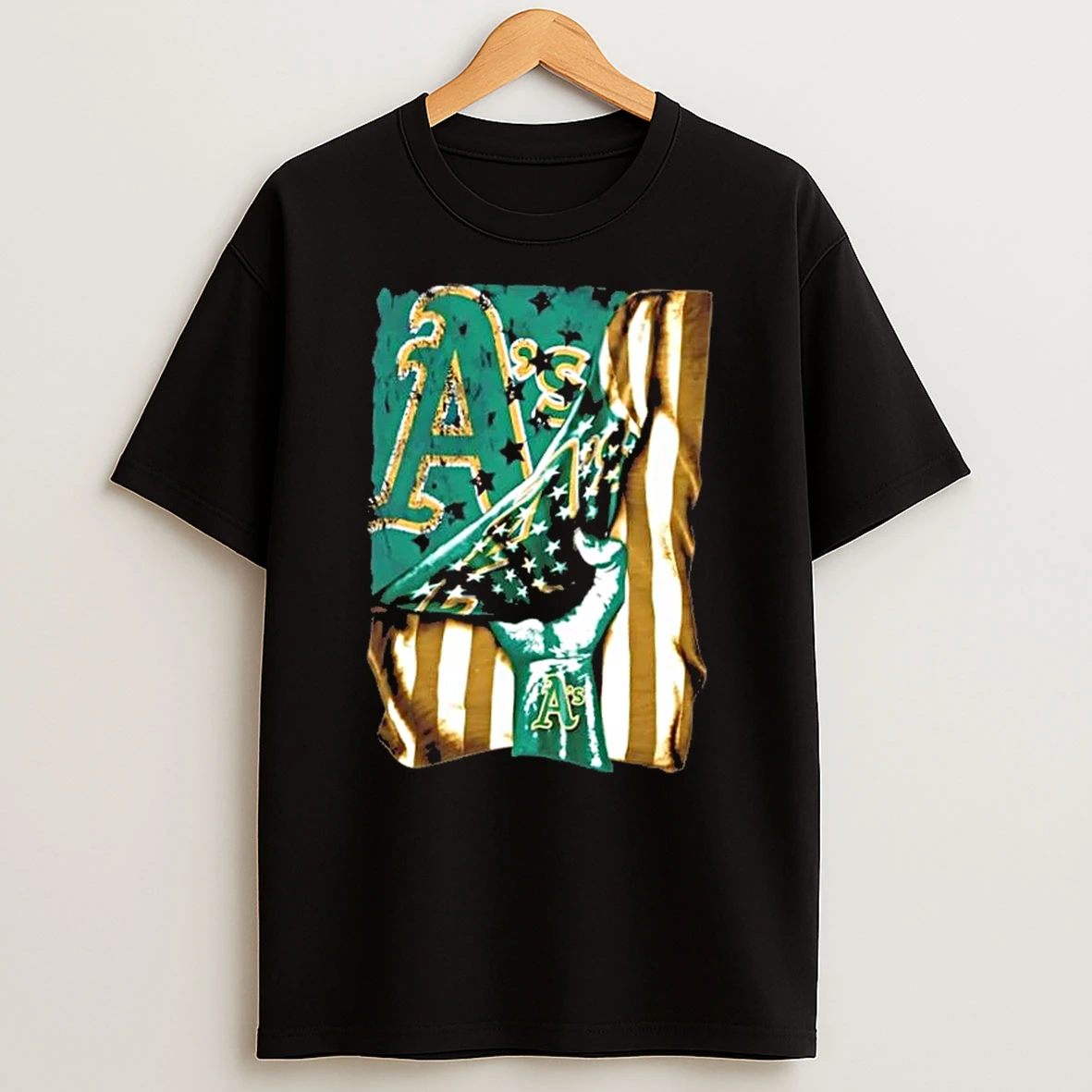 Revealing The Glory Oakland Athletics X Usa Flag T Shirt
