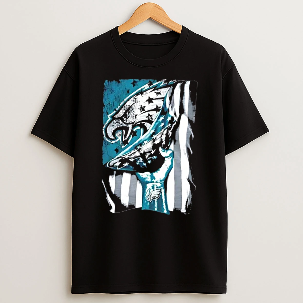 Revealing The Glory Philadelphia Eagles X Usa Flag T Shirt