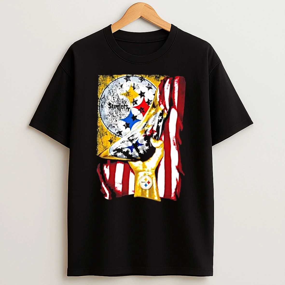 Revealing The Glory Pittsburgh Steelers X Usa Flag T Shirt