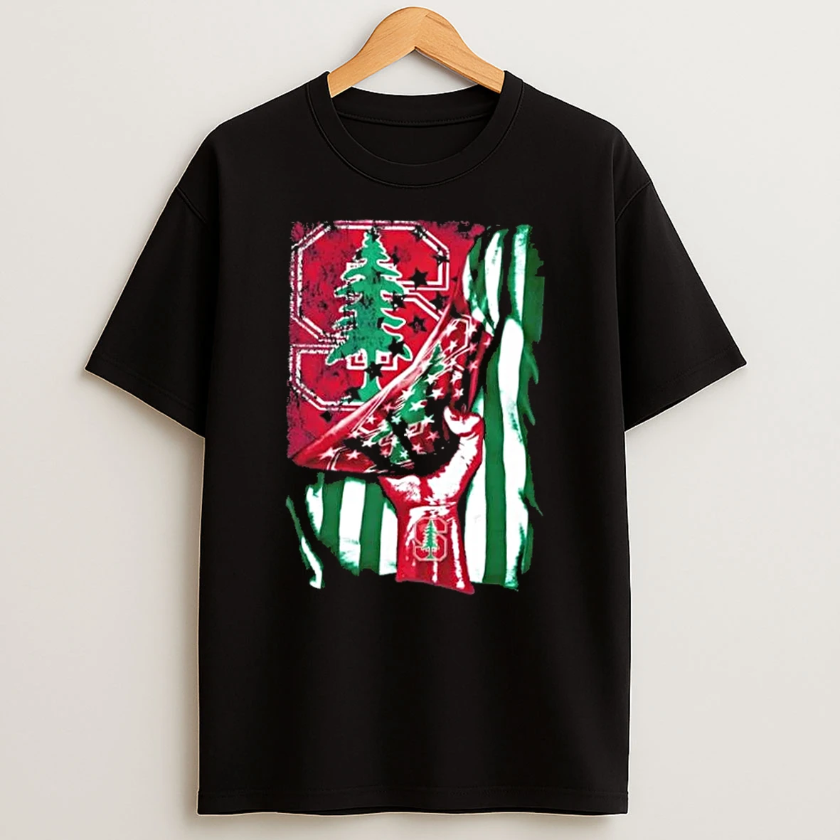 Revealing The Glory Stanford Cardinal X Usa Flag T Shirt