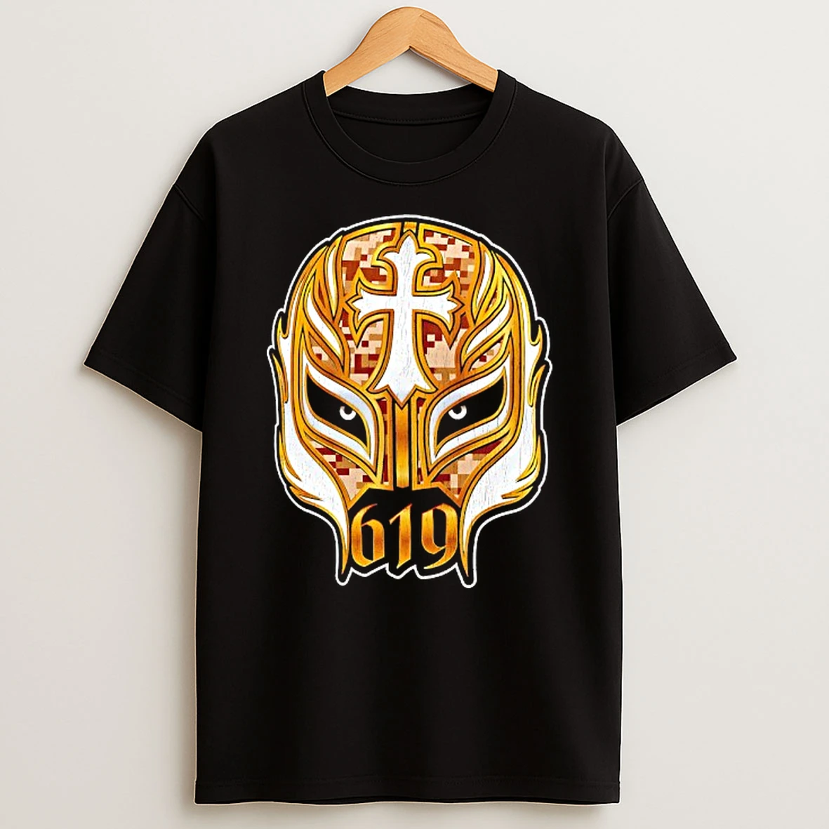 Rey Mysterio 619 Gold Mask T Shirt