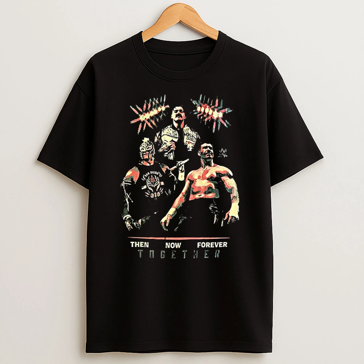 Rey Mysterio Eddie Guerrero And Chavo Guerrero Then Now Forever Together T Shirt