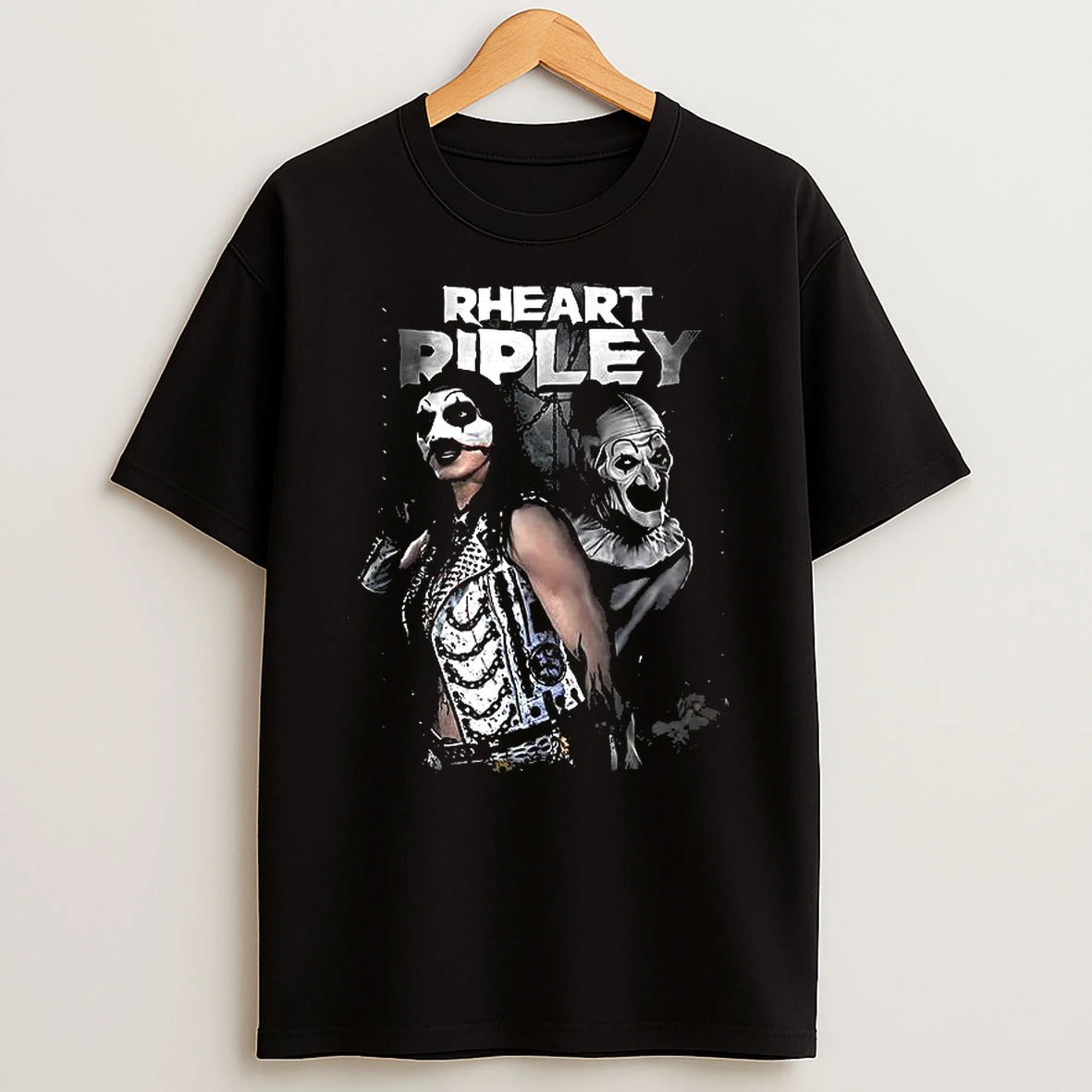 Rhea Ripley And Terrifier Mask T Shirt