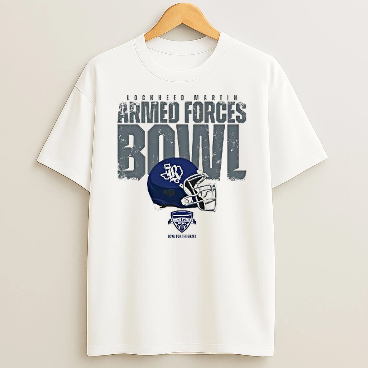 Rice Owls 2025 Lockheed Martin Armed Forces Bowl Helmet T Shirt