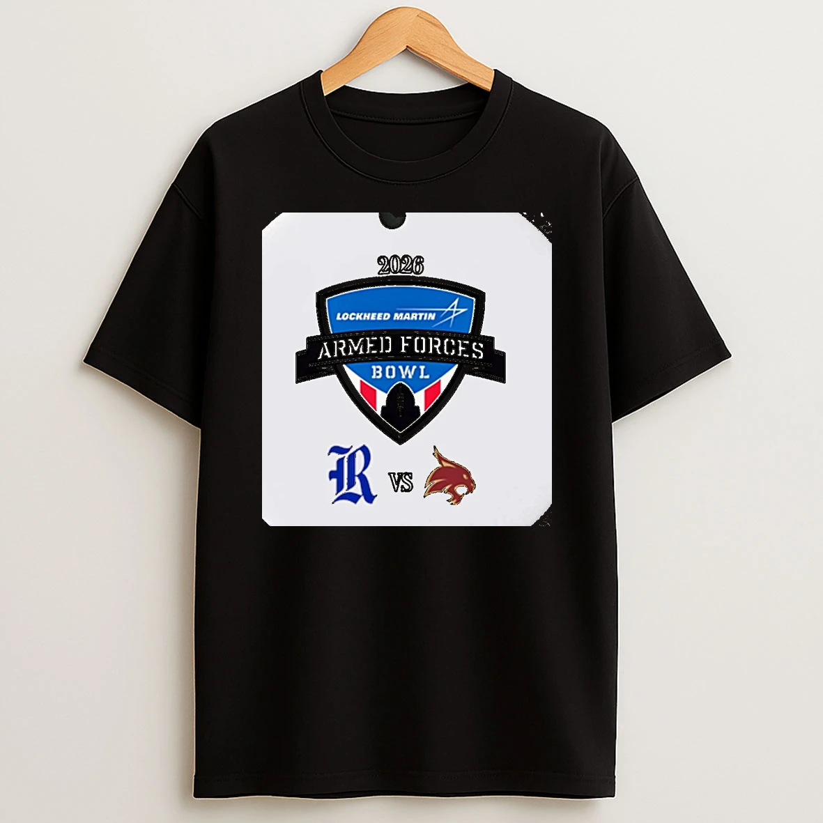 Rice Owls Vs Texas State Bobcats 2026 Armed Forces Bowl Christmas T Shirt