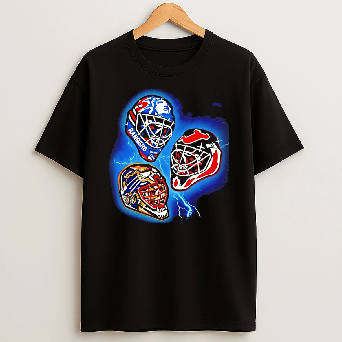 Richter Beezer And Marty Nhl 94 Goalie Mask Art T Shirt