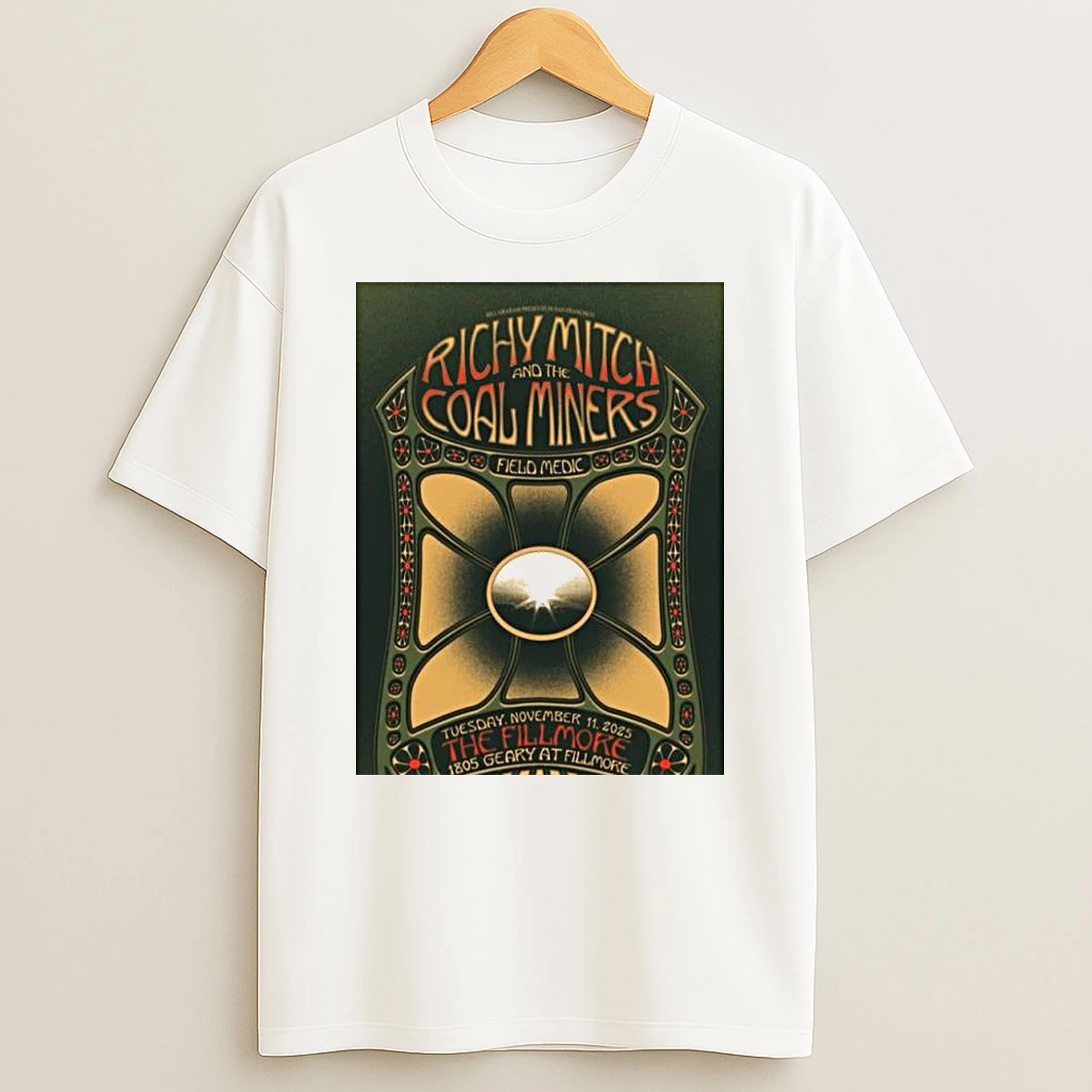 Richy Mitch The Coal Miners San Francisco Ca November 11 2025 Concert T Shirt