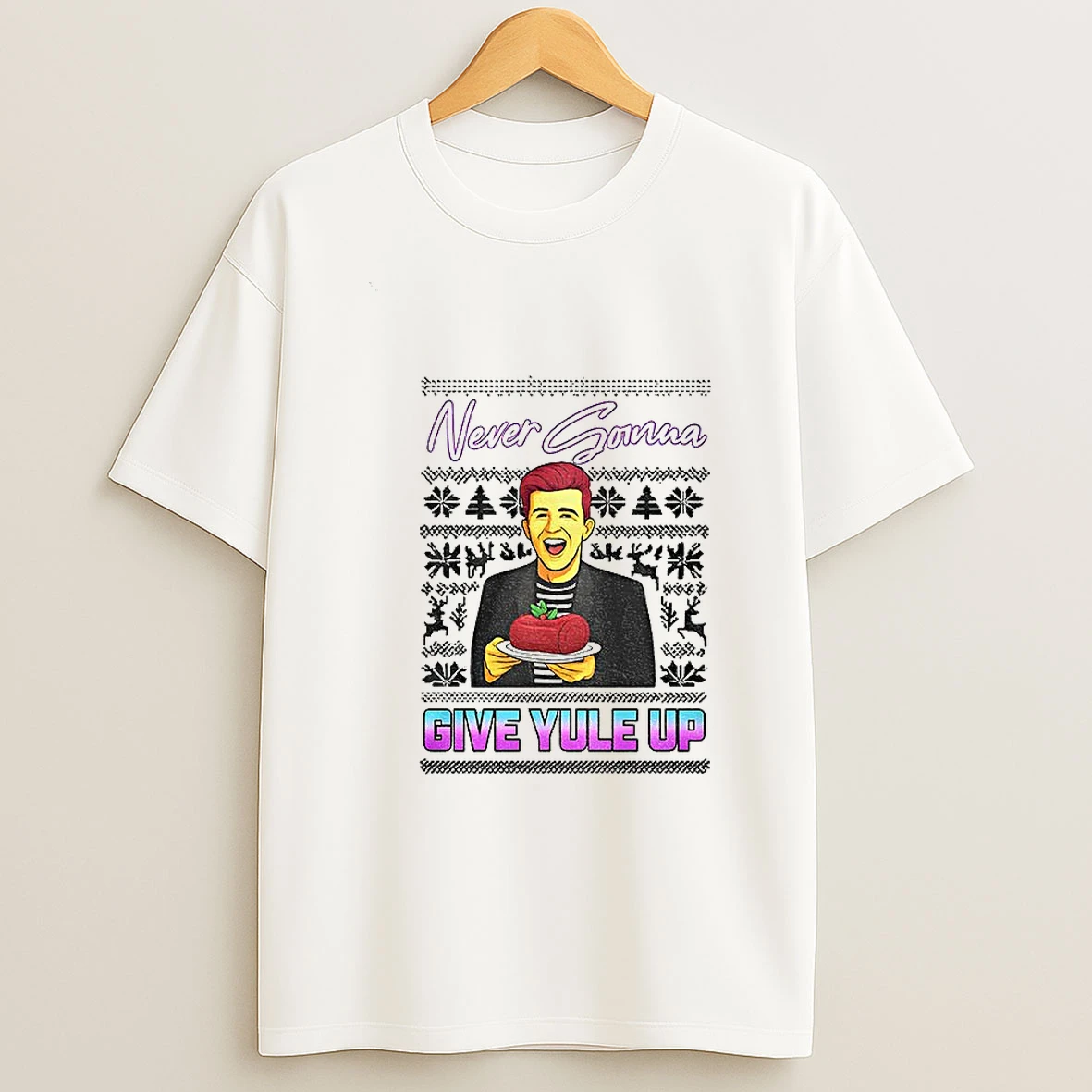 Rick Astley Never Gonna Give Yule Up Merry Christmas T Shirt