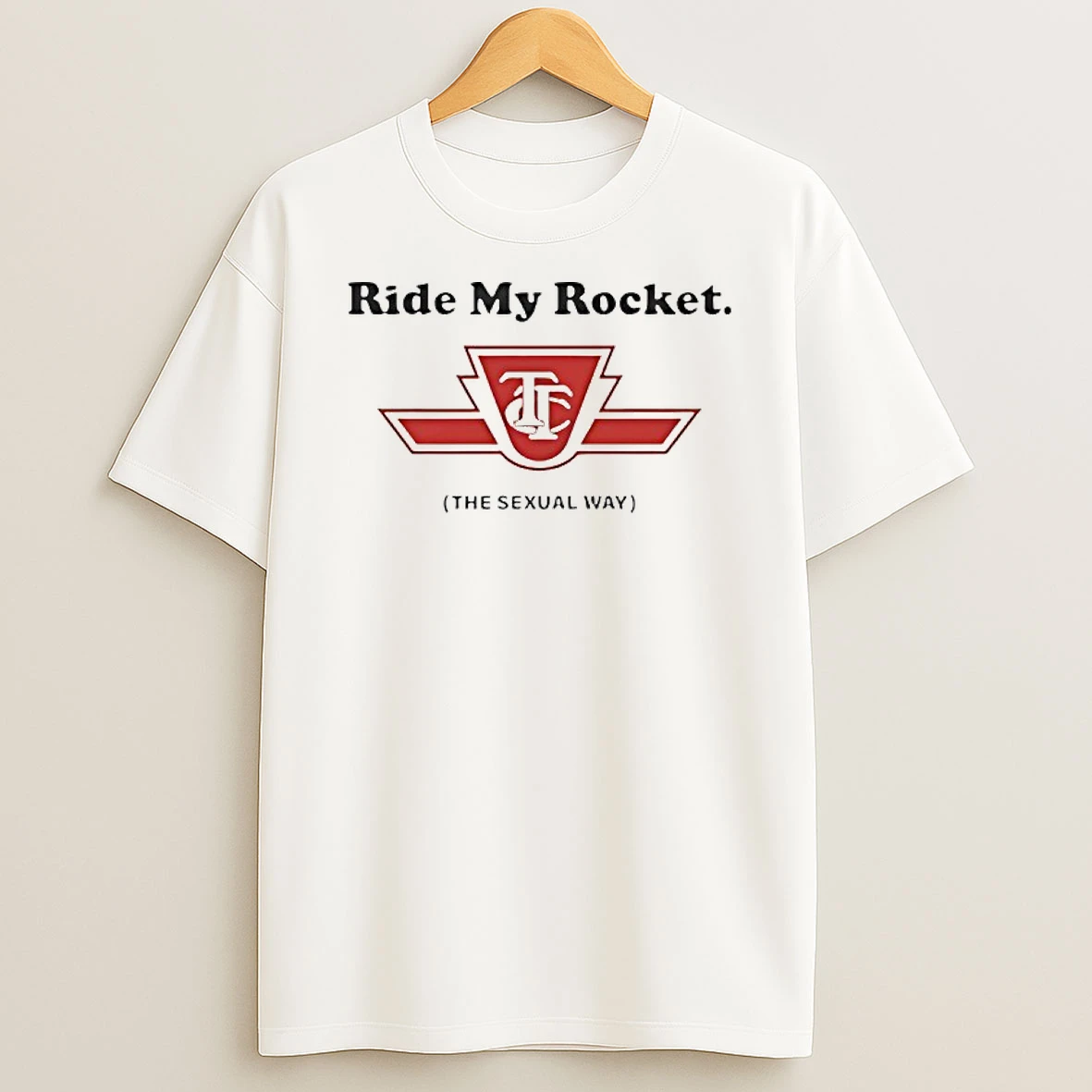 Ride My Rocket The Sexual Way Logo T Shirt
