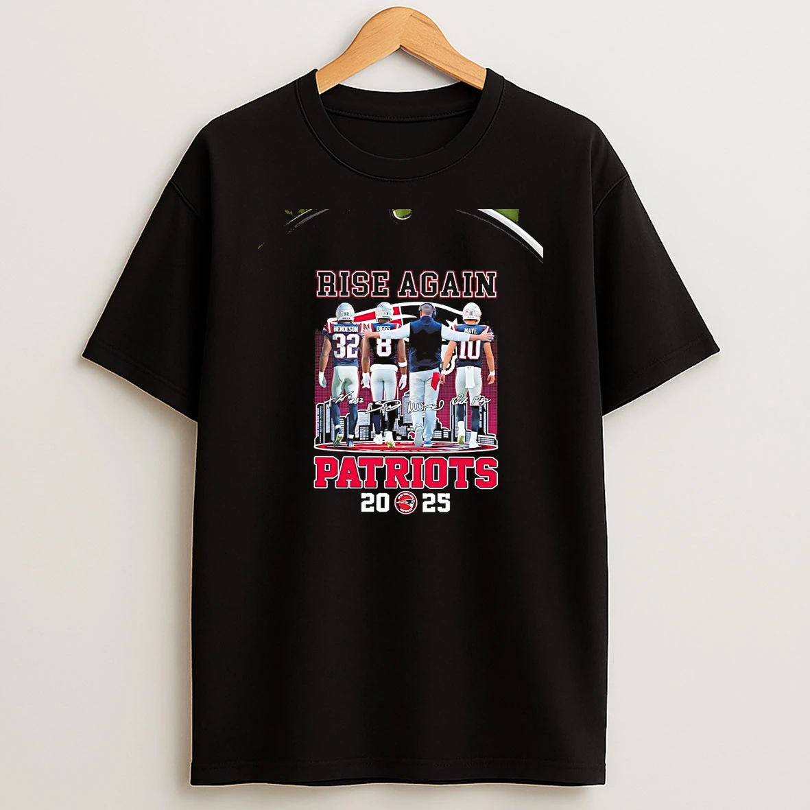 Rise Again Patriots 2025 Team Players Chriast T Shirt