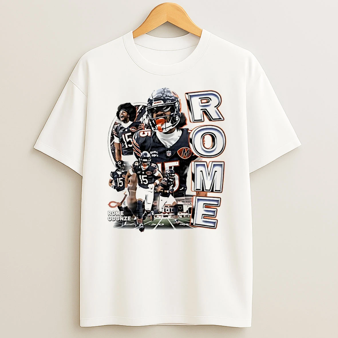 Rome Odunze Chicago Bears Football Graphic Circle T Shirt