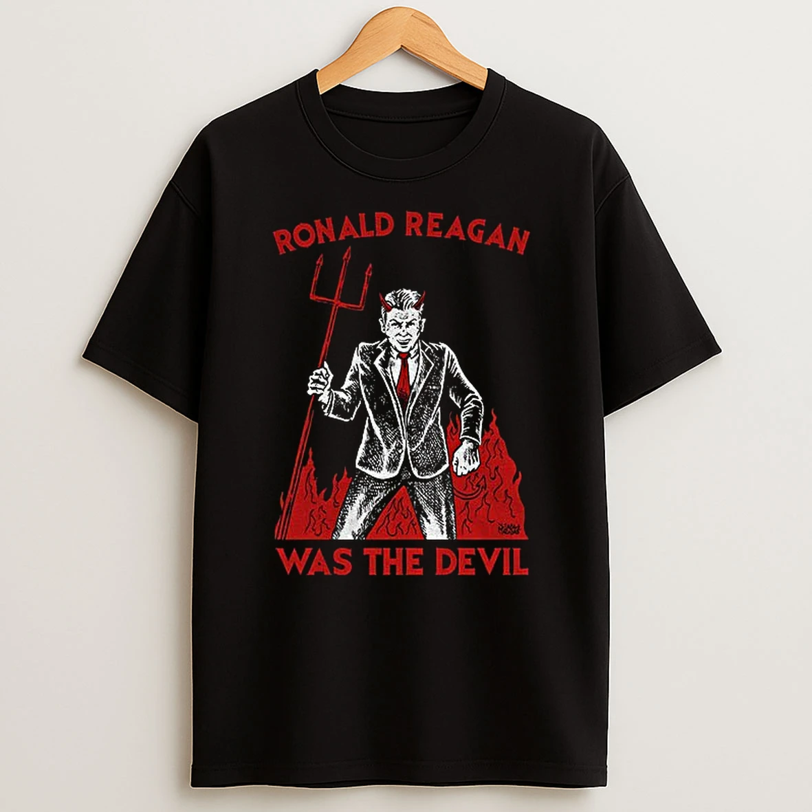 Ronald Reagan Was The Devil Diablo Macabre T Shirt