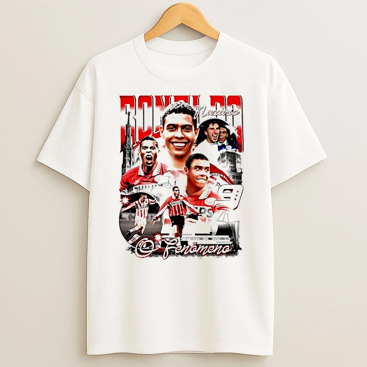 Ronaldo Nazario O Fenomeno Football Player T Shirt