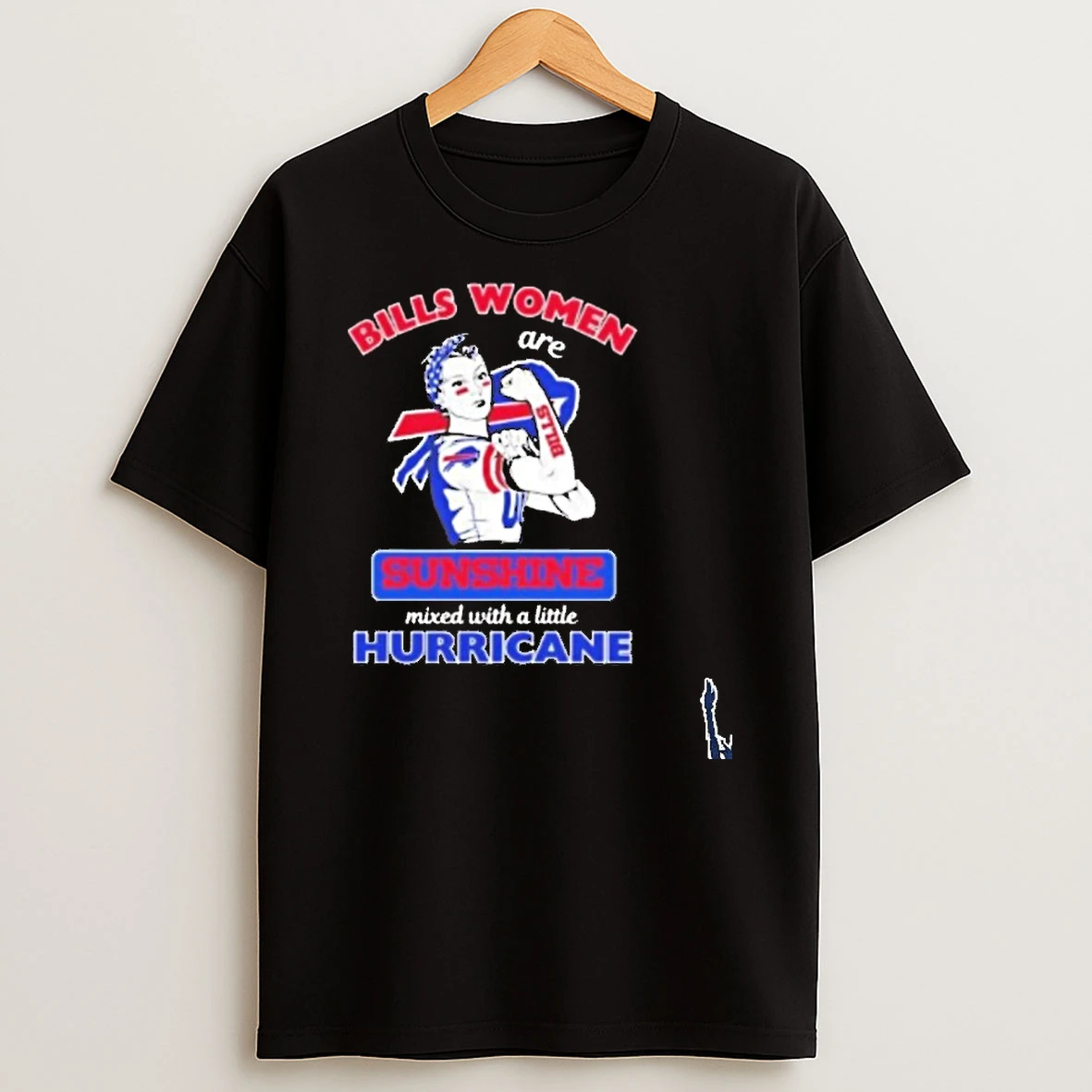 Rosie Buffalo Bills Women Are Sunshine Mixed With A Little Hurricane T Shirt