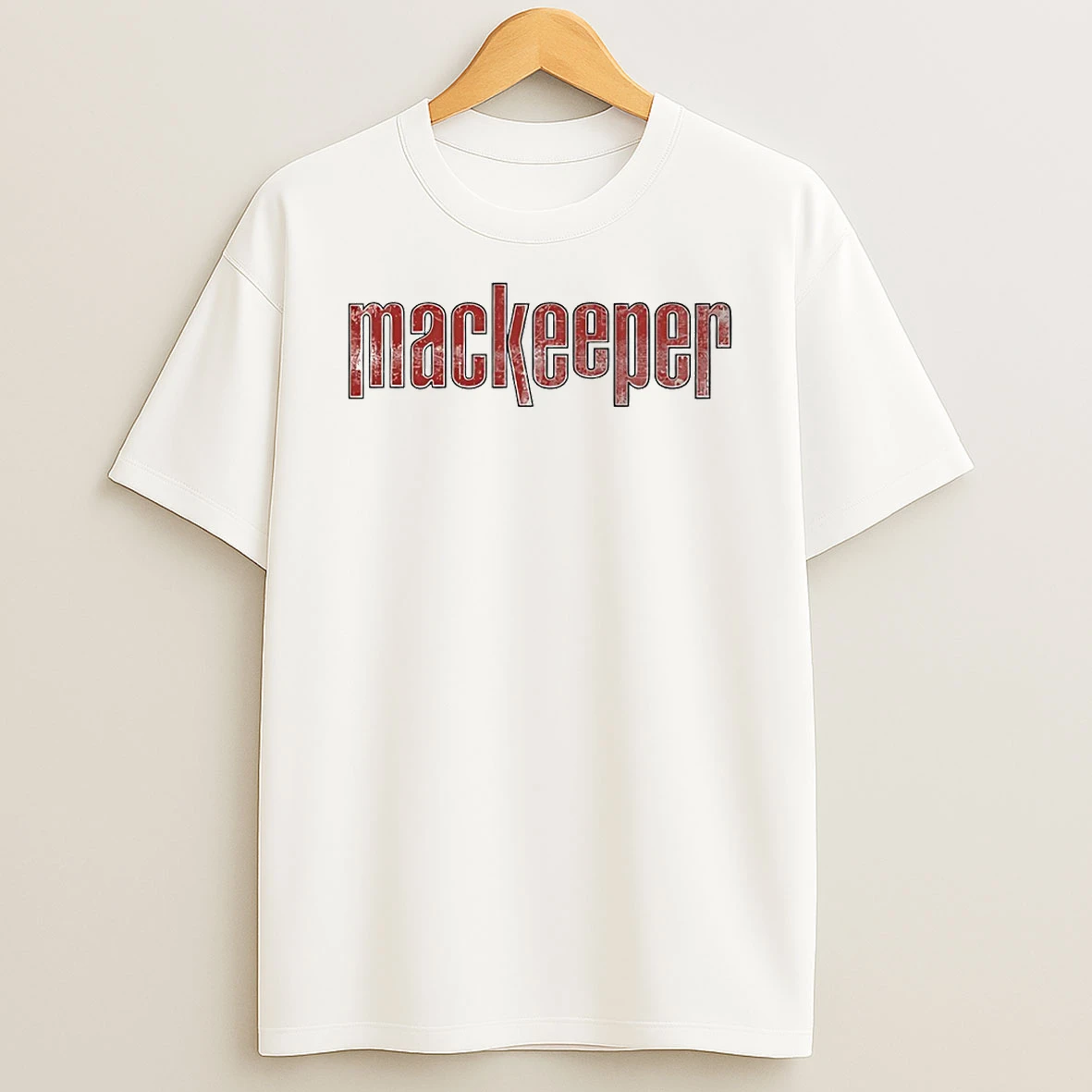 Ruby Cruz Wearing Mackeeper Circle T Shirt