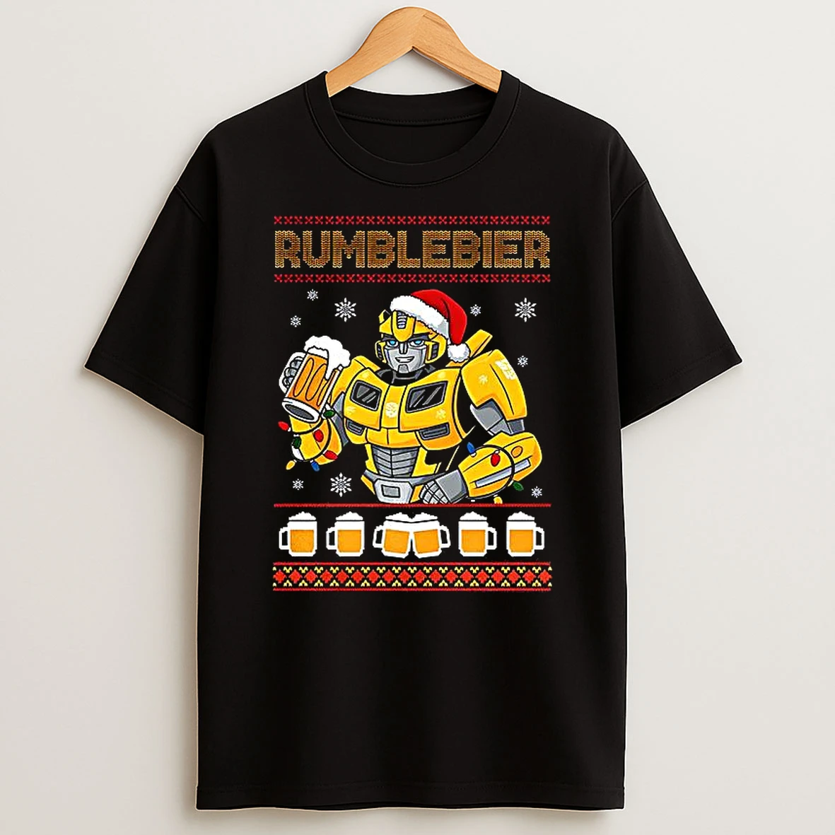 Rumble Bier Ugly Christmas T Shirt
