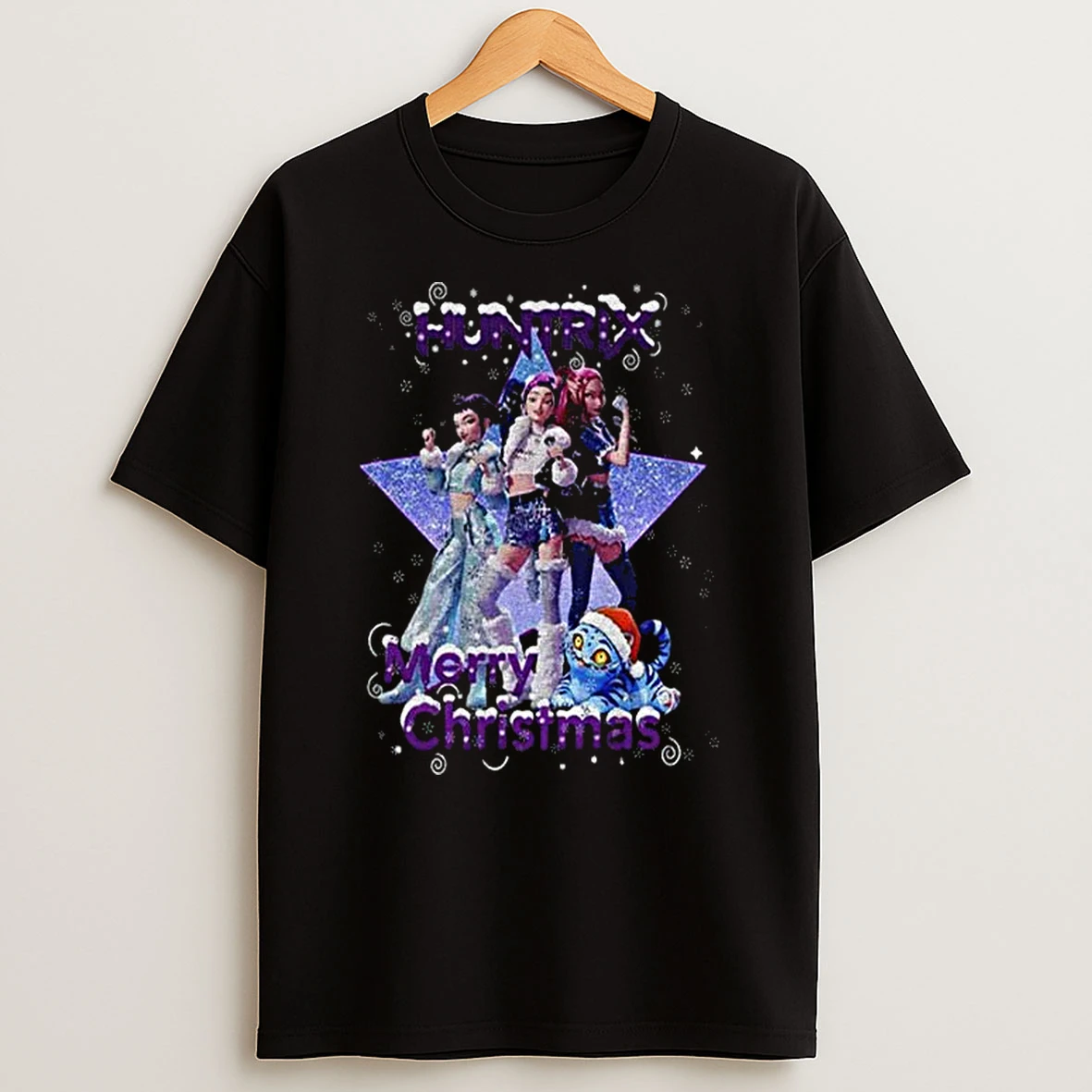 Rumi Huntrix Kpop Demon Hunter Merry Christmas T Shirt
