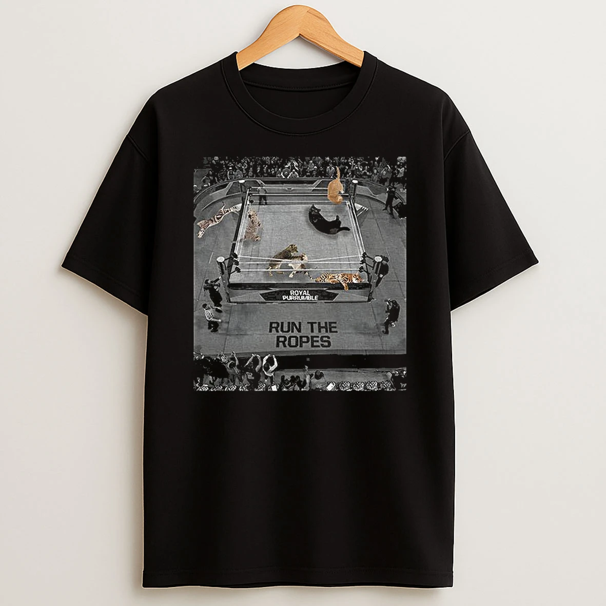 Run The Ropes Royal Purrumble T Shirt