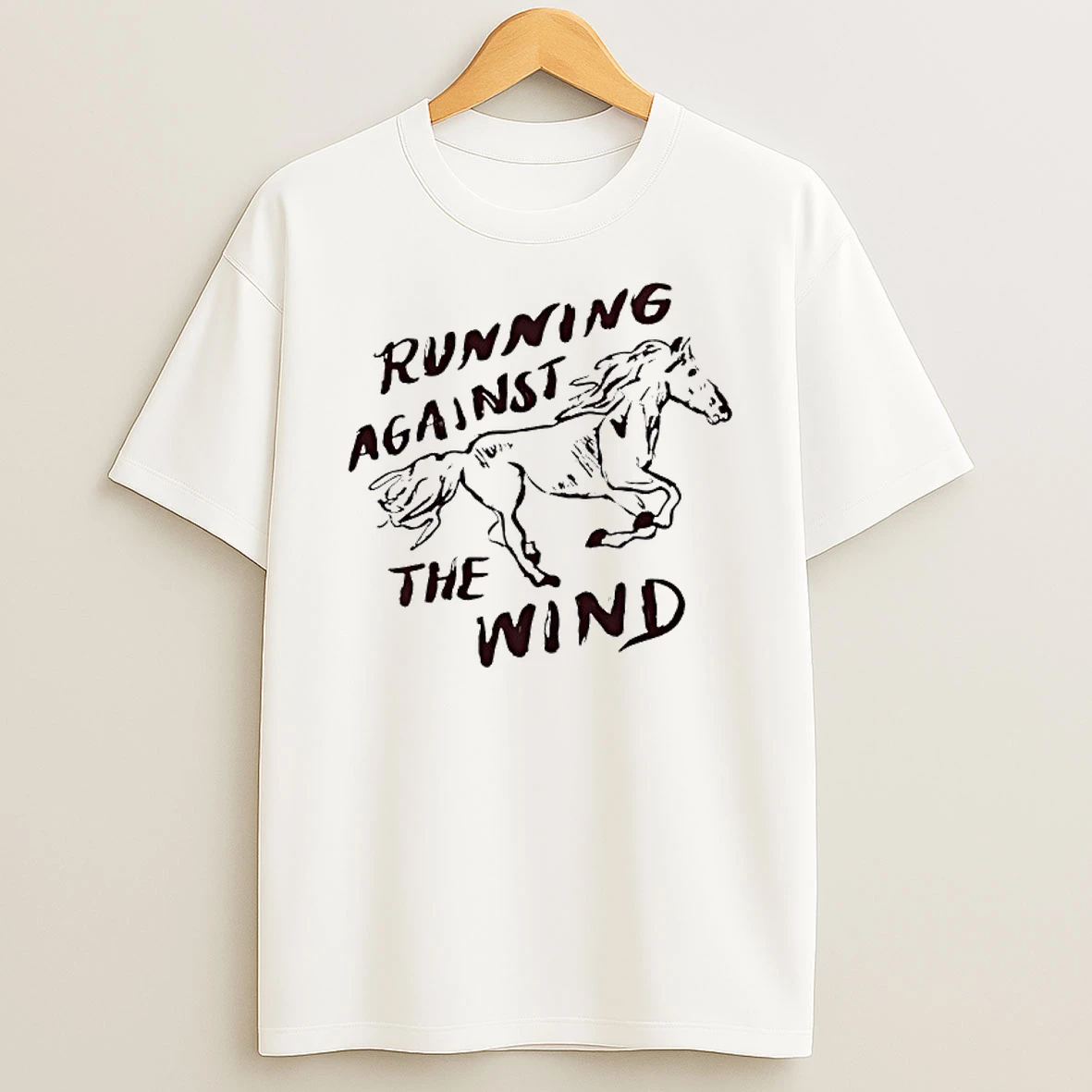 Running Against The Wind T Shirt