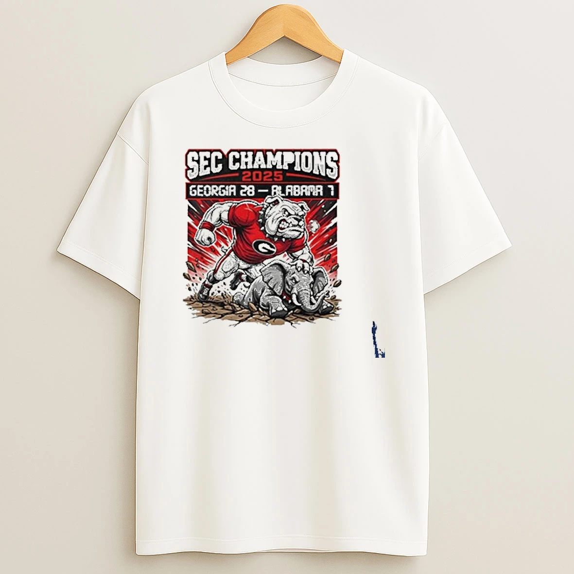 Sec Champions Georgia 28 Alabama 7 T Shirt