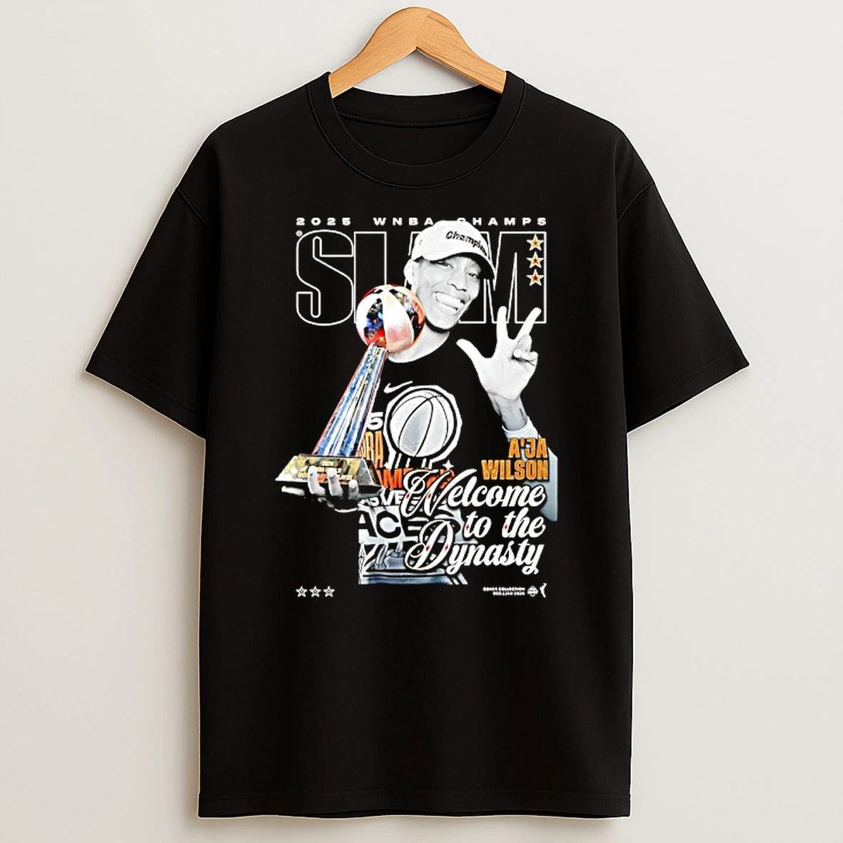 Slam Aja Wilson 2025 Wnba Champs Welcome To The Dynasty Tshirt Hoodie