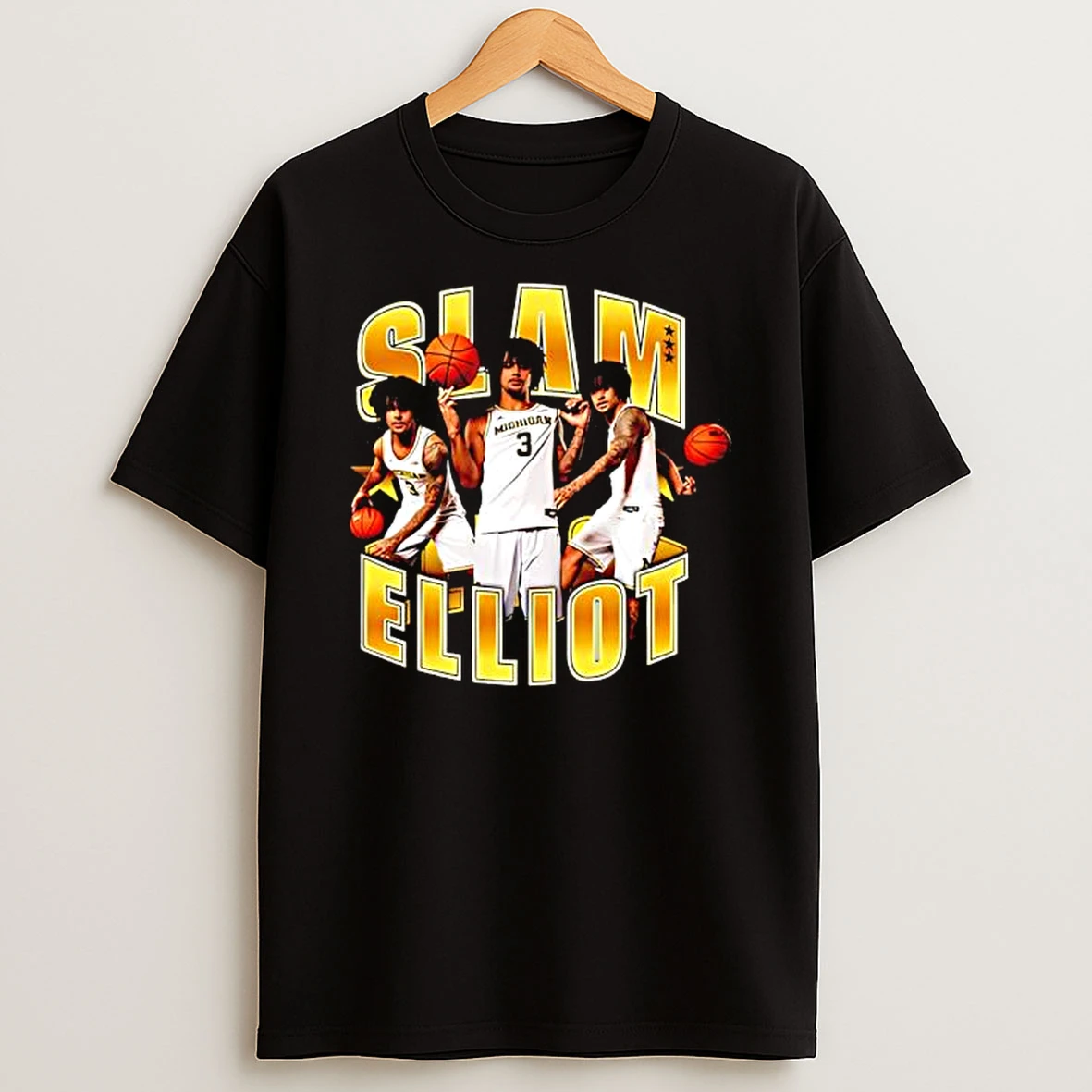 Slam Elliot Cadeau Michigan Jersey T Shirt