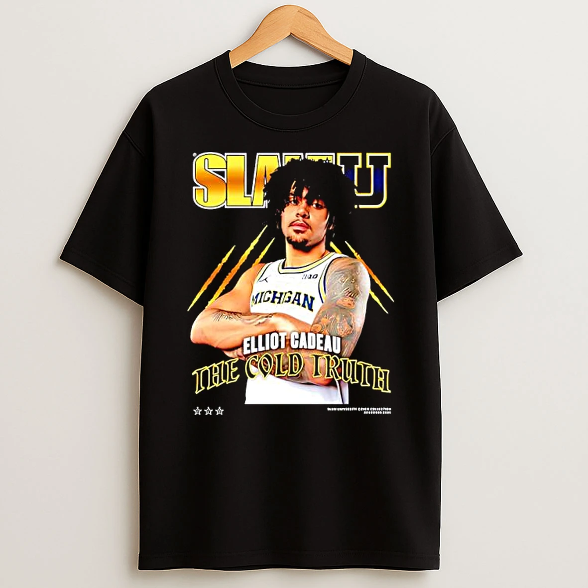 Slam Elliot Cadeau The Cold Truth Michigan Jersey T Shirt
