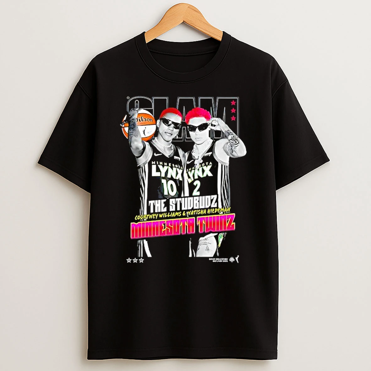 Slam The Studbudz Courtney Williams And Watisha Hiedeman Minnesota Twinz Tshirt Hoodie