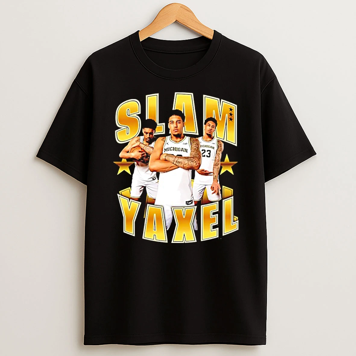 Slam Yaxel Lendeborg Michigan Wolverines Basketball Graphic T Shirt