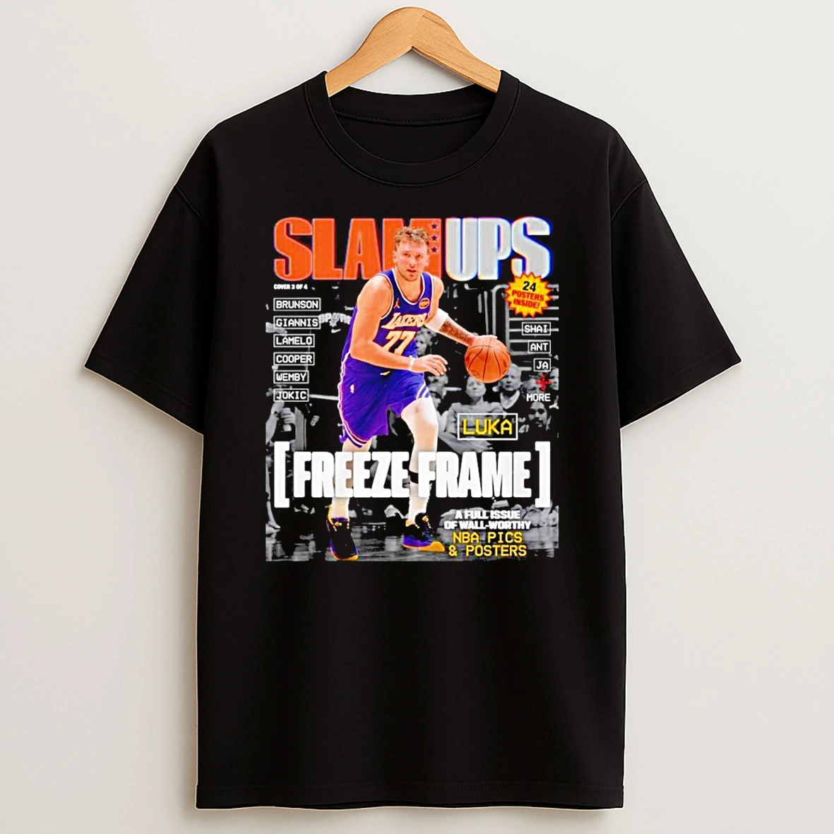 Slamups Luka Doncic La Lakers Magazine T Shirt