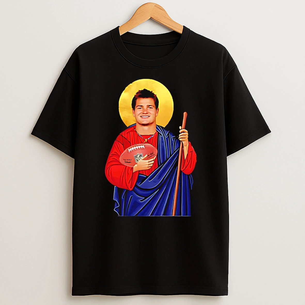 Saint Drake Maye Prayer Candle New England Patriots T Shirt