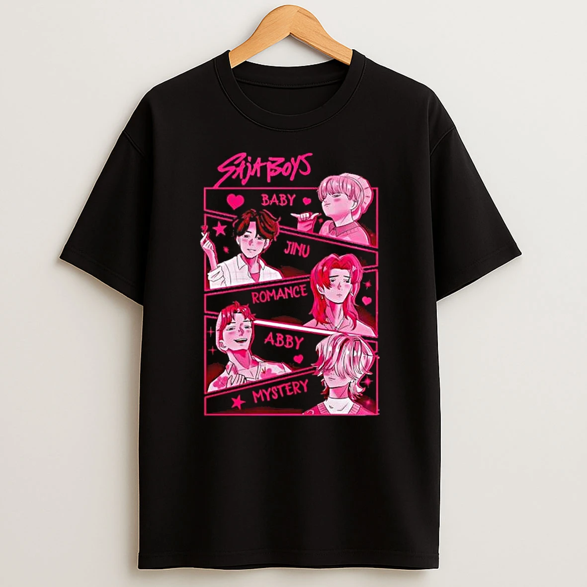 Saja Boys Baby Jinu Romance Abby Mystery K Pop Demon Hunters Colletion T Shirt