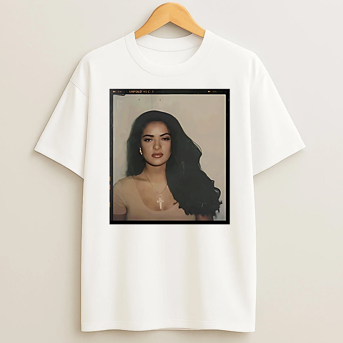 Salma Hayek Casting Polaroid Circle T Shirt