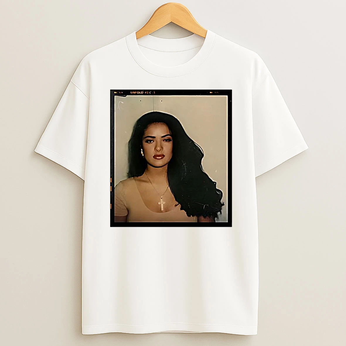 Salma Hayek Casting Polaroid Image Retro Tim Tren Google T Shirt