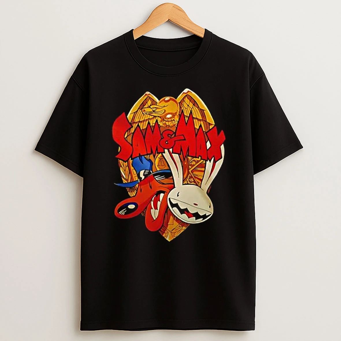 Sam Max Freelance Police Badge Logo T Shirt