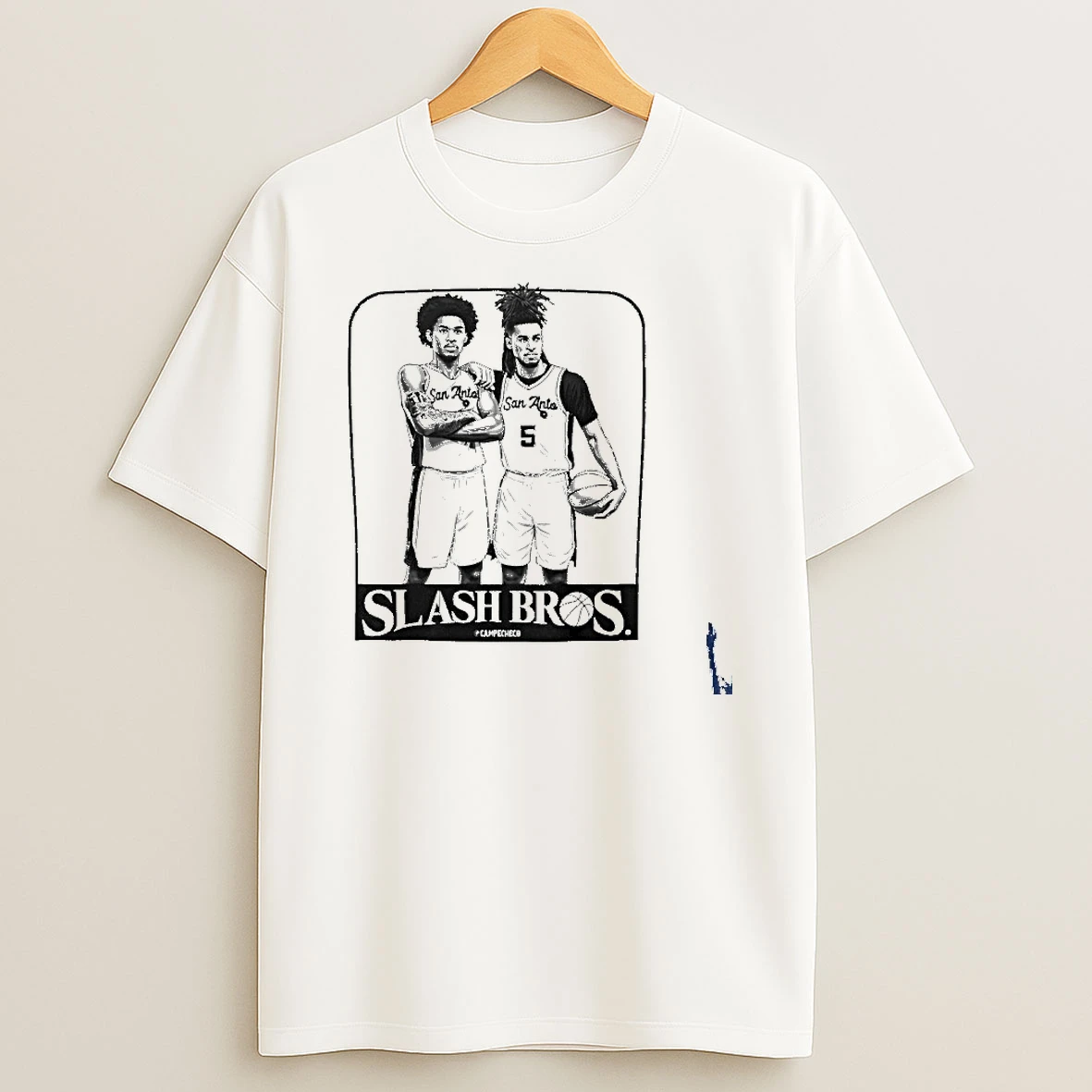 San Antonio Spurs Slash Bros Dylan Harper Vs Stephon Castle T Shirt