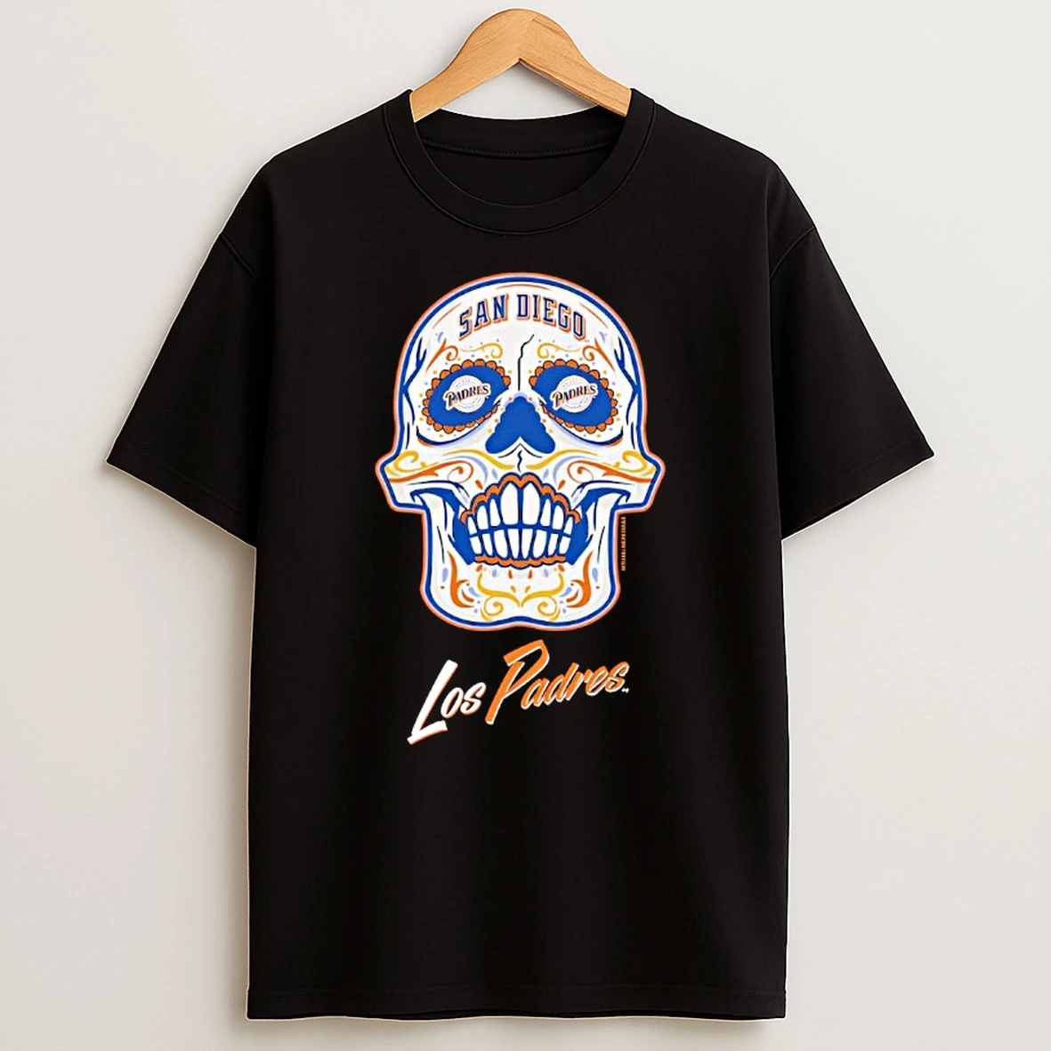San Diego Padres Mitchell Ness Sugar Skull T Shirt