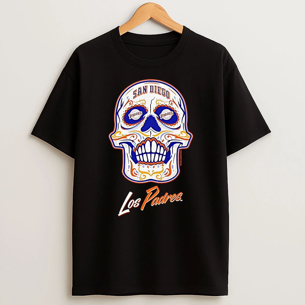 San Diego Padres Sugar Skull Logo T Shirt