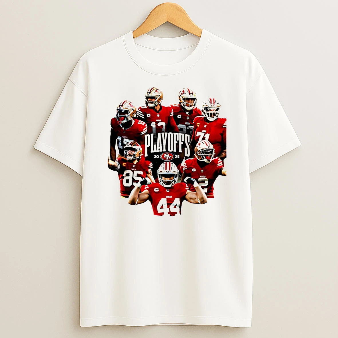 San Francisco 49ers 2025 Nfl Playoffs All Team T Shirt